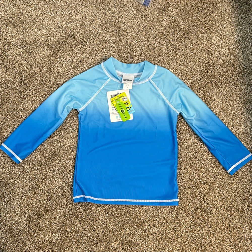 NWT Flap Happy UPF 50+ Rash guard size 3